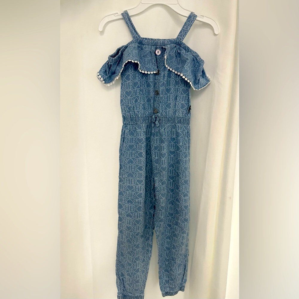 Bebe little girls off-shoulder jumper